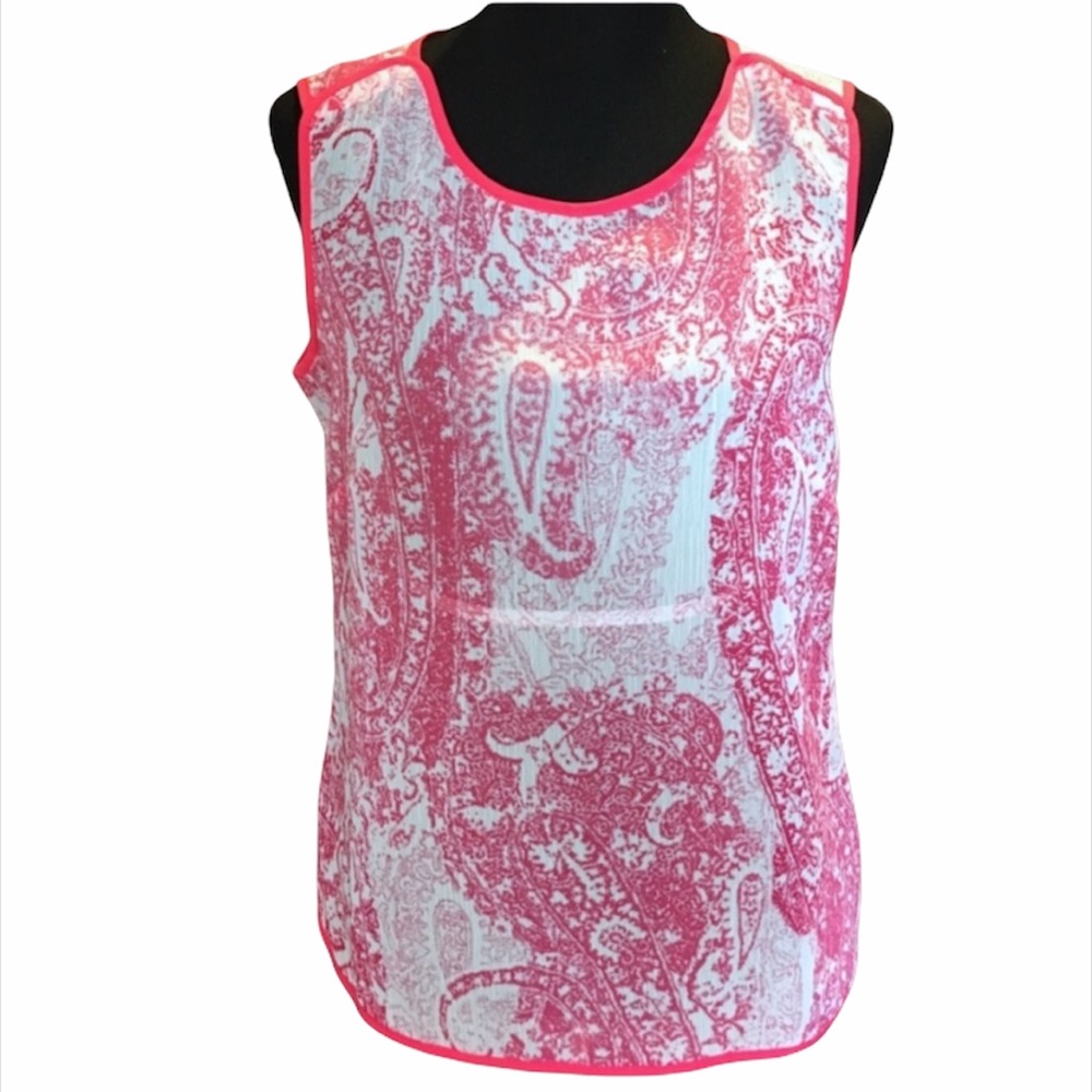 Tommy Hilfiger Paisley Blouse, Pink, White, Medium